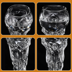 Vaso De Cerveza Para Fanáticos Diseño Trofeo Mundial Blanco Transparente 450ml