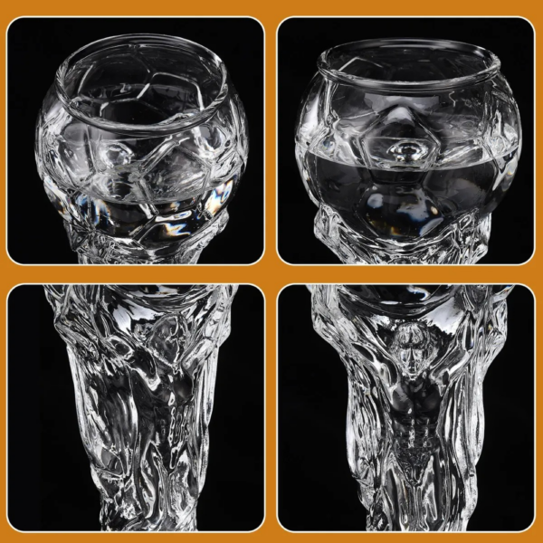 vaso-de-cerveza-para-fanáticos-diseño-trofeo-mundial-blanco-transparente-450ml Vaso De Cerveza Para Fanáticos Diseño Trofeo Mundial Blanco Transparente 450ml