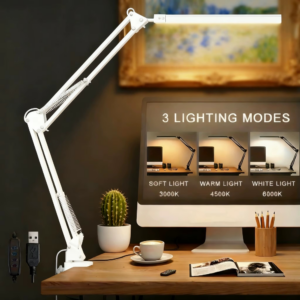 Lámpara de Escritorio LED con Abrazadera Brazo Ajustable - Imagen 2