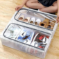 ZAPATERO CAJA TRANSPARENTE CON VENTANA DE MALLA 60X30X15 DL2389 - Imagen 2