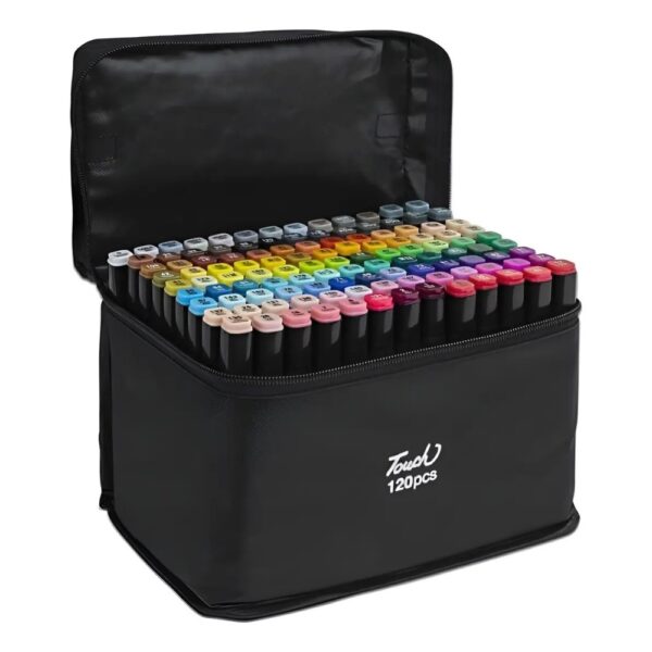 kit-120-marcador-con-estuche-negra-2 KIT 120 MARCADOR CON ESTUCHE NEGRA - Imagen 2