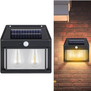 Lámpara Exterior Solar 2 Focos 18W | Iluminación Solar Eficiente