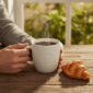 Taza Blanca Cerámica Starbucks frase "We Proudly Serve" - Imagen 3