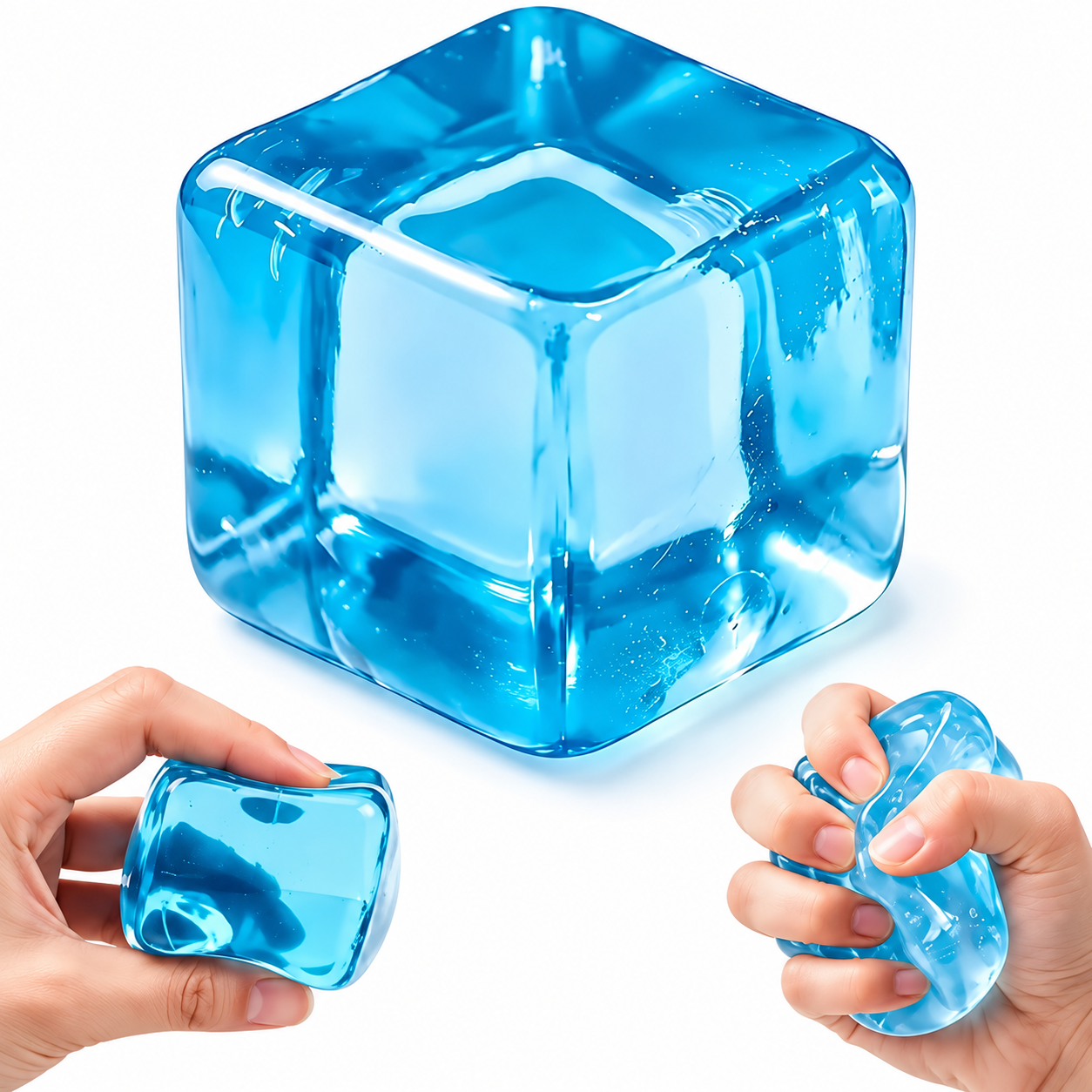 Squishy Cubo Transparente | Juguete Antiestrés