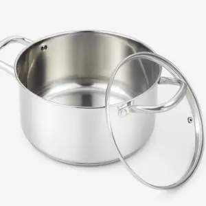 Cacerola Acero inóxidable 24cm COOL BAZAR