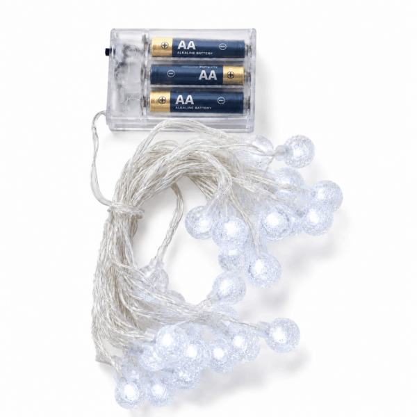 luces-bola-burbuja-28-led,-luz-blanca-fría,-a-pilas-4 Luces bola burbuja 28 LED, luz blanca fría, a pilas - Imagen 4