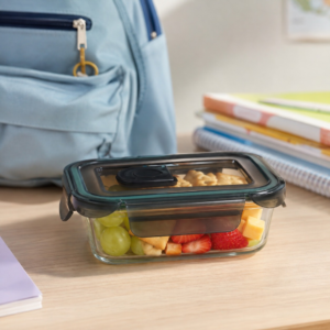 Contenedor de Vidrio Rectangular 370ml - vista 3