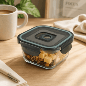 Contenedor de Vidrio Cuadrado 320ml ZFSW-320