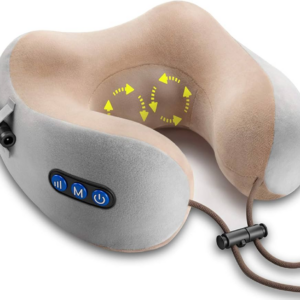 Almohada de masaje cervical Ergocar en U, alivio de estrés y tensión para hogar y auto