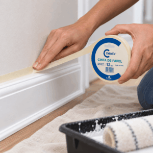 Cinta Adhesiva Papel Enmascarar Cablefix 12mm x 40m - Imagen 4