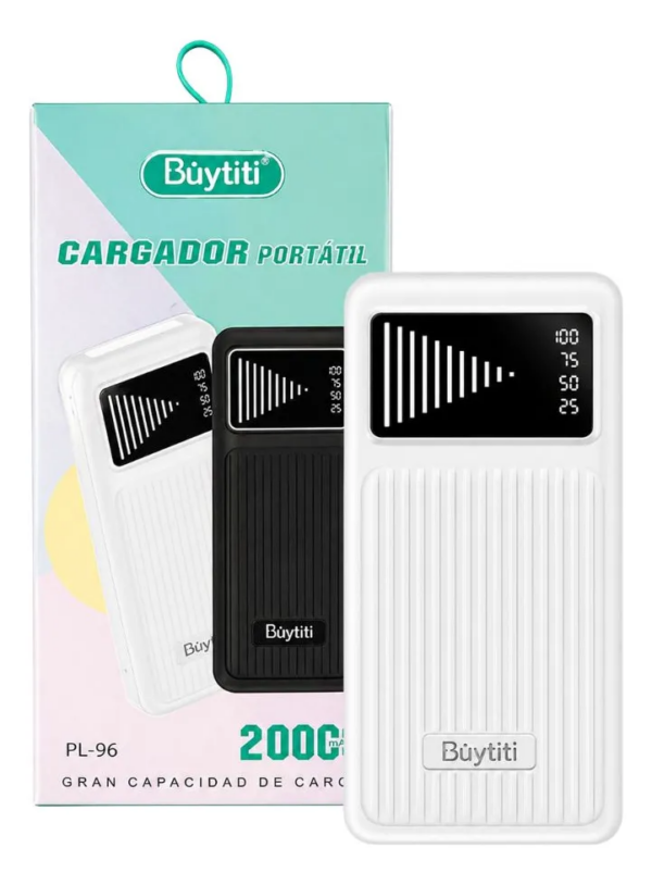cd7de2159240450392141b78f7fc1dc0.png Power Bank Büytiti 20000mah Pl-96