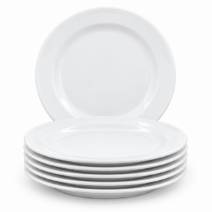 PLATO OPALINA 23CM BLANCO REDONDO LSQP90