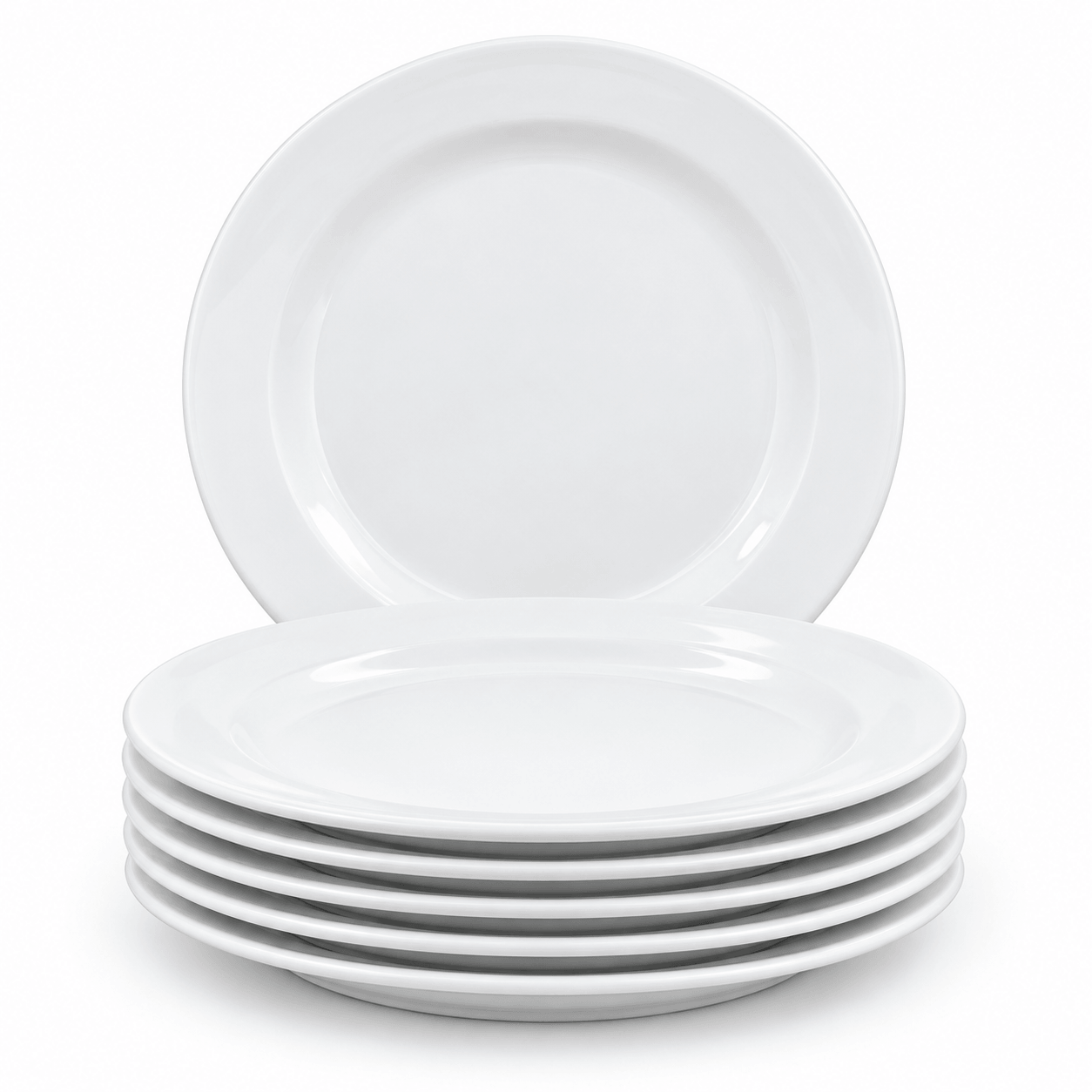 PLATO OPALINA 23CM BLANCO REDONDO LSQP90