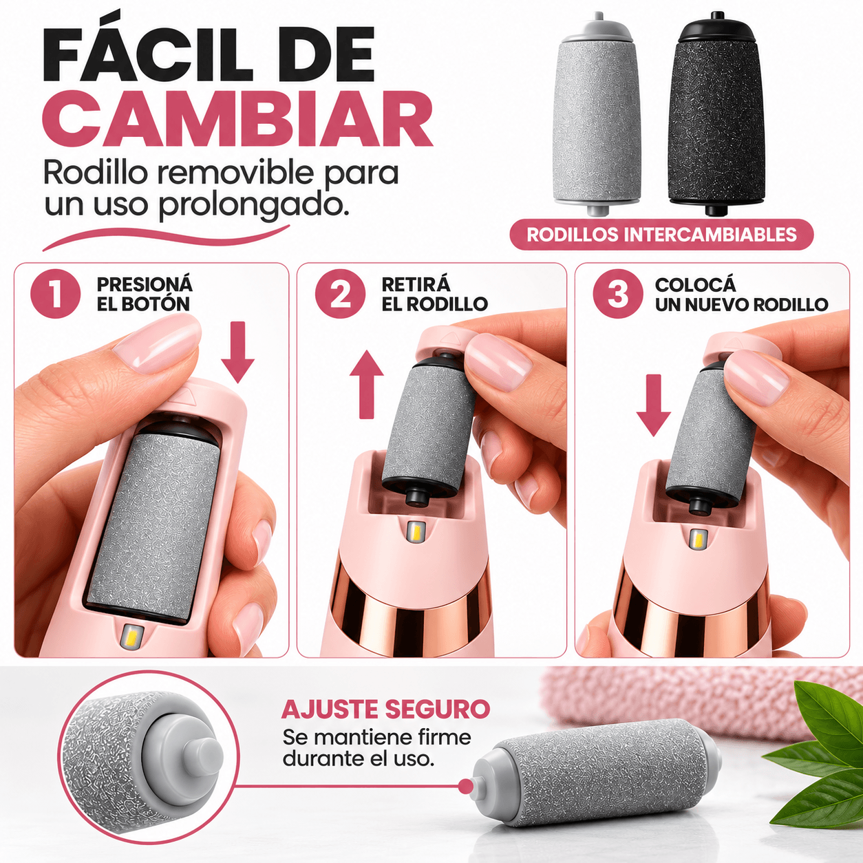 Exfoliador Removedor de Callos Eléctrico LT-25M21 - Imagen 4