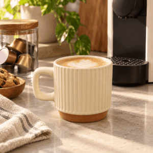 TAZA DE CERAMICA LINE WOOD - Imagen 2