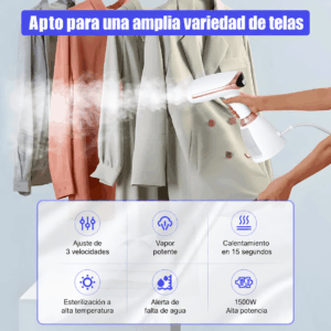PLANCHA A VAPOR VERTICAL DE MANO SOKANY 260ML 1500W - Imagen 8