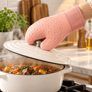 Guante Silicona Para Horno Cocina Manopla De Agarradera Hot - Imagen 2