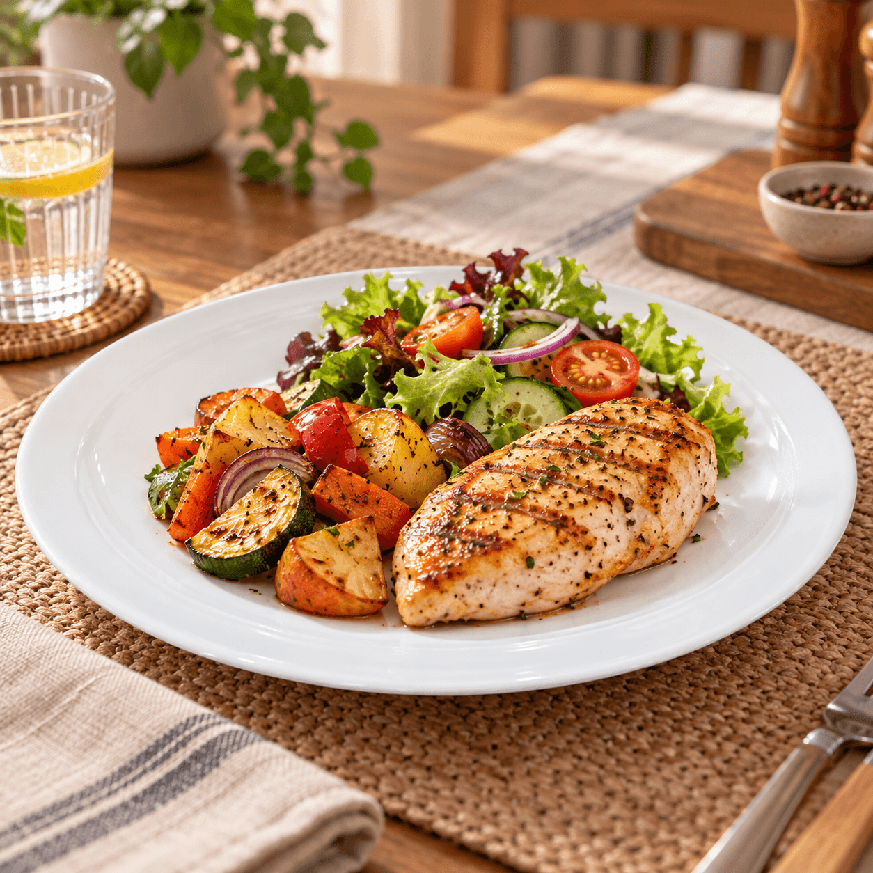 PLATO OPALINA 23CM BLANCO REDONDO LSQP90 - Imagen 5