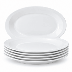 PLATO OPALINA 25.4CM BLANCO REDONDO LSQP100 - Imagen 5