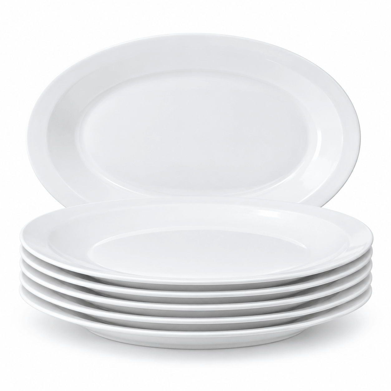 PLATO OPALINA 25.4CM BLANCO REDONDO LSQP100 - Imagen 5