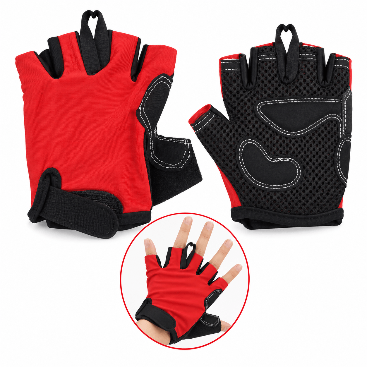 Guantes Deportivos Medio Dedo para Ciclismo, Gym y Fitness - Imagen 4