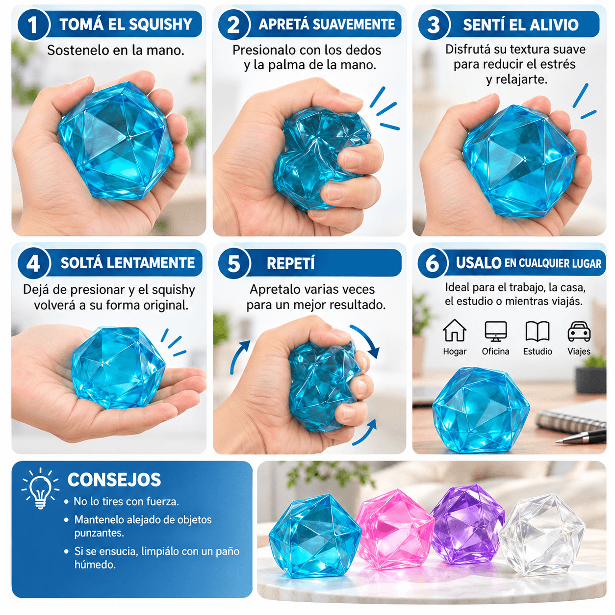 SQUISHY DIAMANTE 5CM - Imagen 3