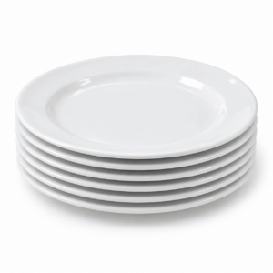 PLATO OPALINA 18CM BLANCO REDONDO LSQP70